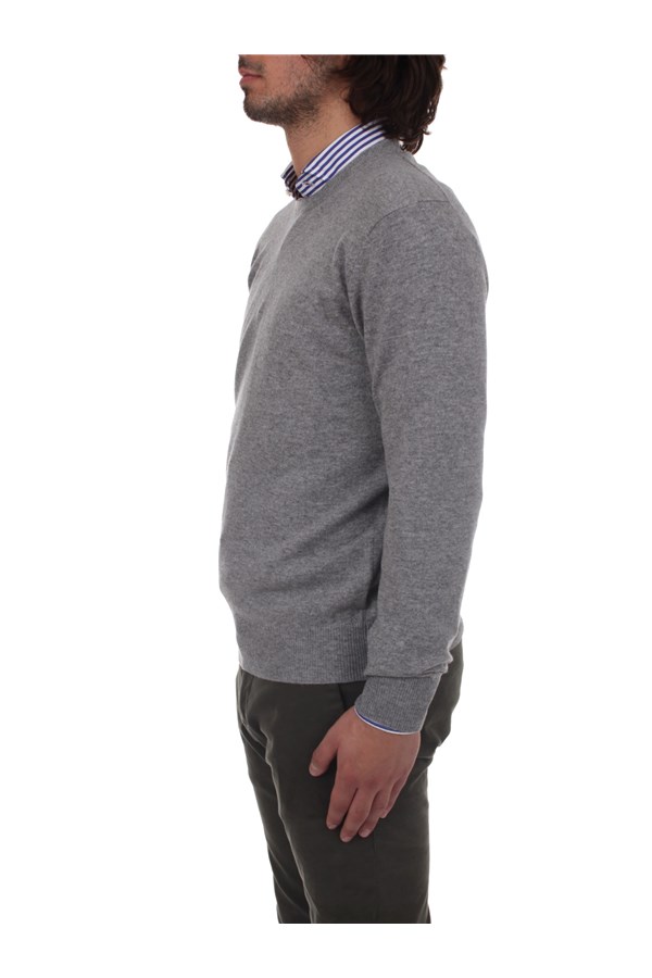 Bramani Cashmere Knitwear Crewneck sweaters Man GCU11620 CENERE 2 