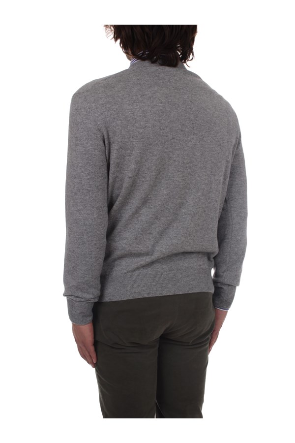 Bramani Cashmere Knitwear Crewneck sweaters Man GCU11620 CENERE 4 