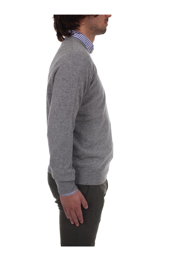Bramani Cashmere Knitwear Crewneck sweaters Man GCU11620 CENERE 7 