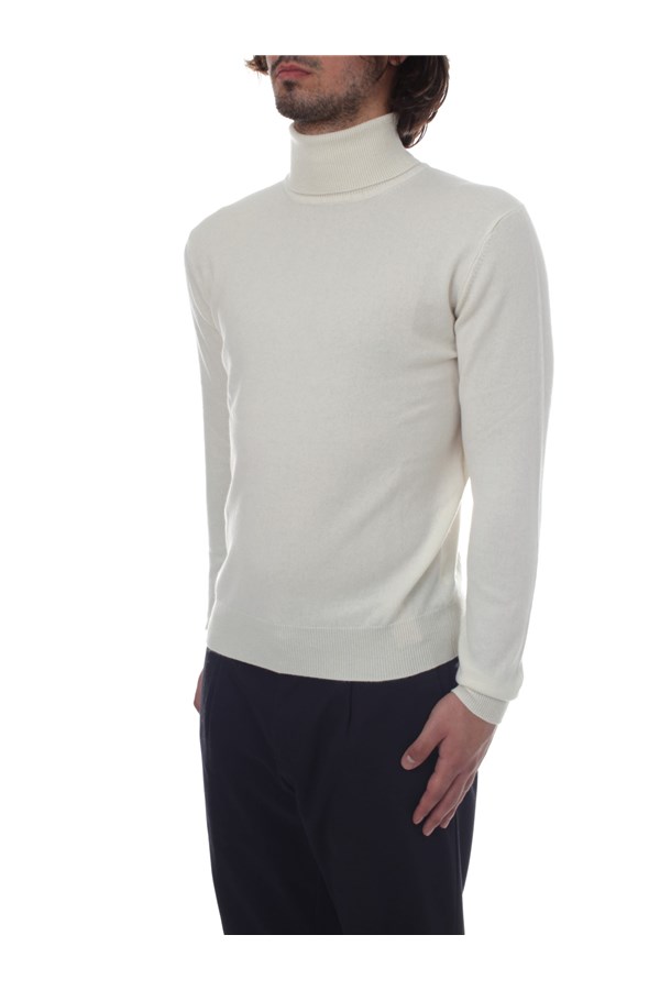 Bramani Cashmere Knitwear Turtleneck sweaters Man DVU13339 PANNA 1 
