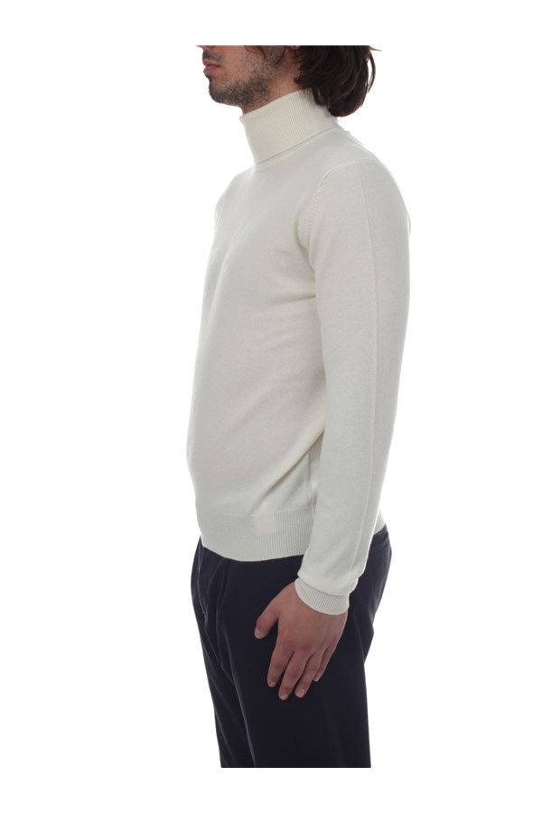Bramani Cashmere Knitwear Turtleneck sweaters Man DVU13339 PANNA 2 