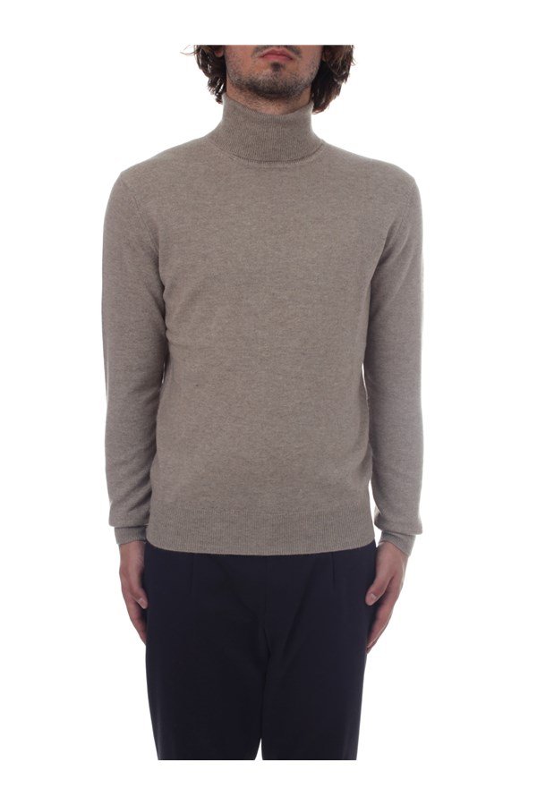 Bramani Cashmere Knitwear Turtleneck sweaters Man DVU13339 NATURALE 0 