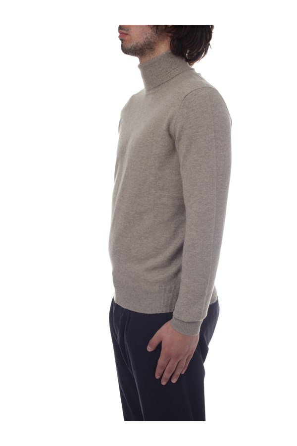 Bramani Cashmere Knitwear Turtleneck sweaters Man DVU13339 NATURALE 2 