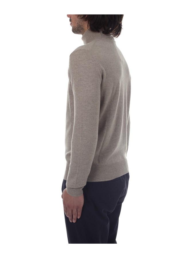Bramani Cashmere Knitwear Turtleneck sweaters Man DVU13339 NATURALE 3 