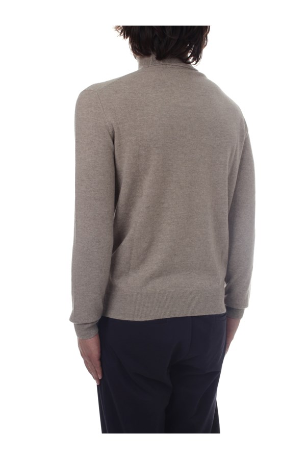 Bramani Cashmere Knitwear Turtleneck sweaters Man DVU13339 NATURALE 4 