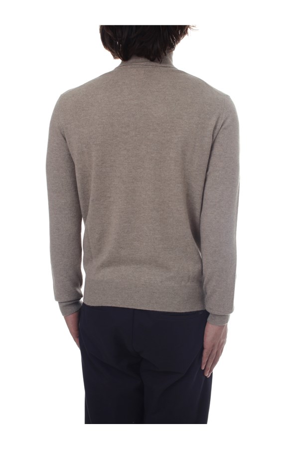 Bramani Cashmere Knitwear Turtleneck sweaters Man DVU13339 NATURALE 5 