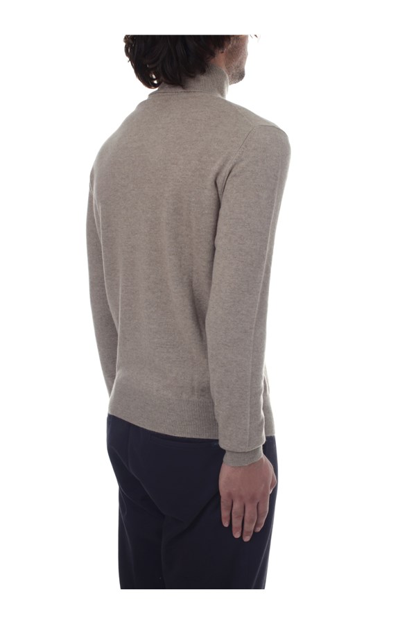 Bramani Cashmere Knitwear Turtleneck sweaters Man DVU13339 NATURALE 6 