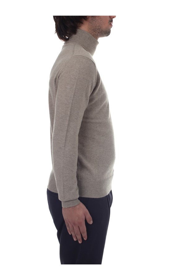 Bramani Cashmere Knitwear Turtleneck sweaters Man DVU13339 NATURALE 7 