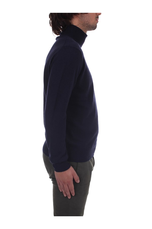 Bramani Cashmere Knitwear Turtleneck sweaters Man DVU13339 NAVY 7 