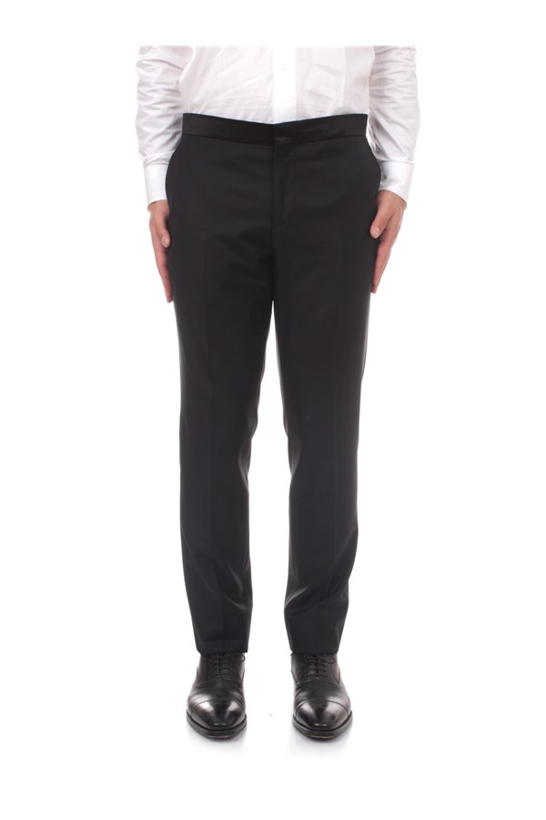 Luigi Bianchi Formal trousers Black