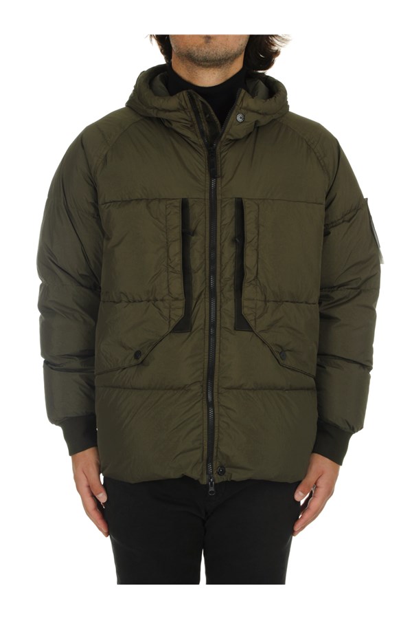 Stone Island Quilted jackets Green