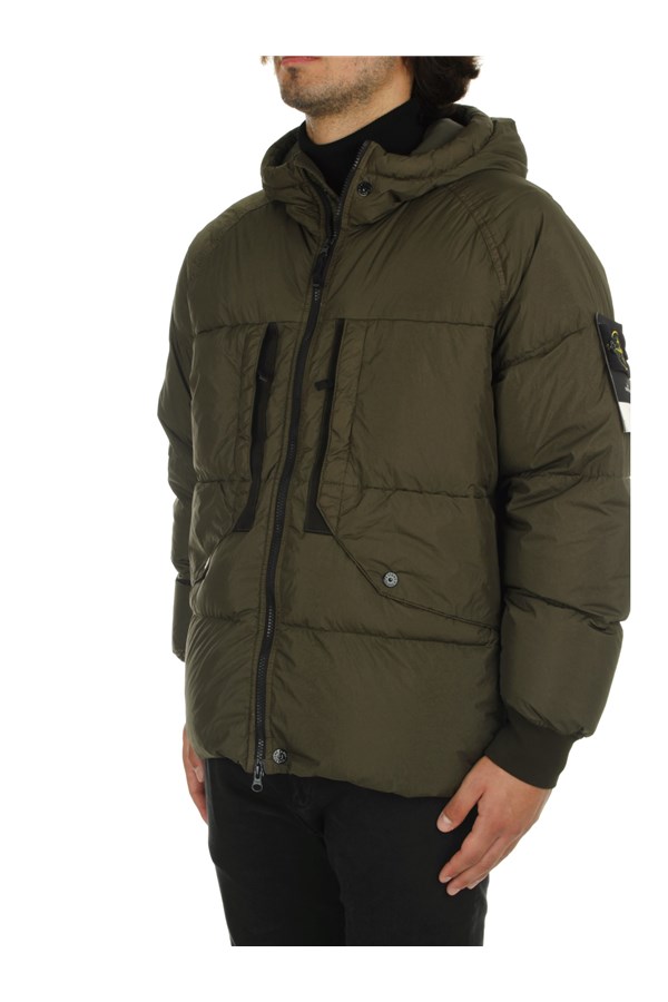 Stone Island Quilted jackets Green
