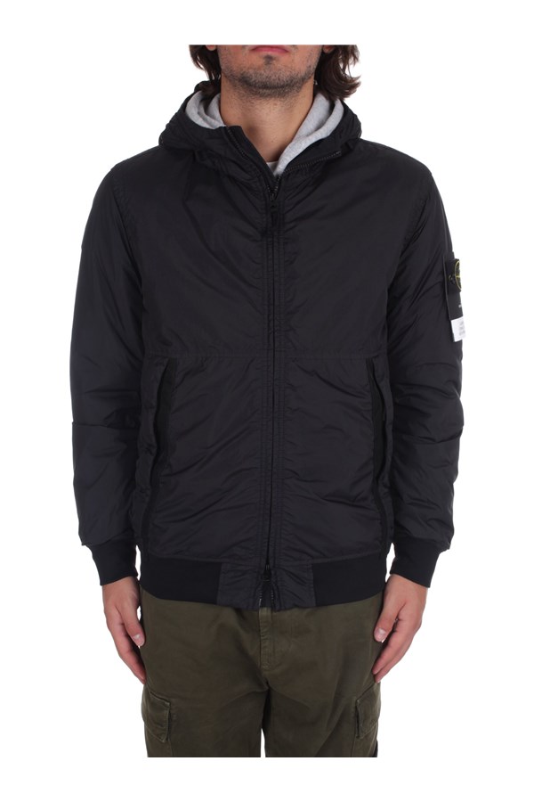 Stone Island Quilted jackets Black