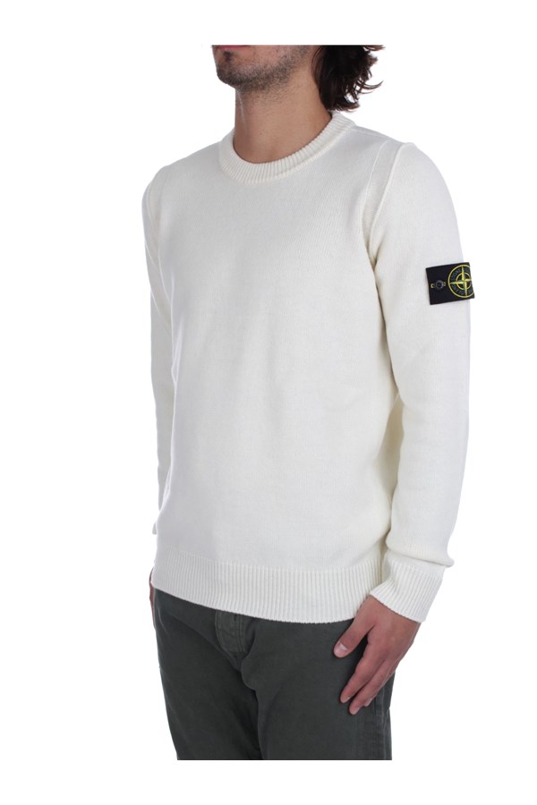 Stone Island Crewneck sweaters White