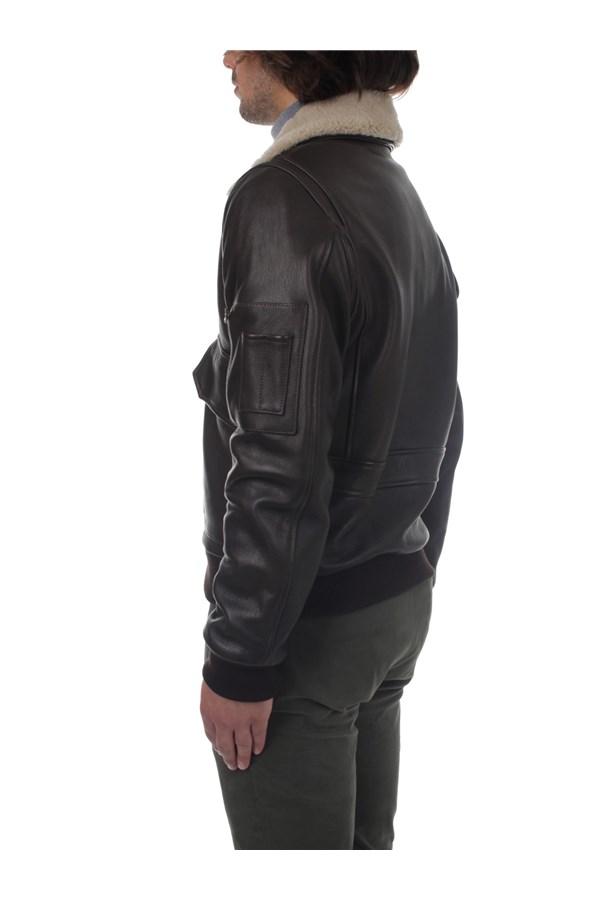 Stewart Outerwear Leather jacket Man GVOUB35S14O0WEF00070 3 