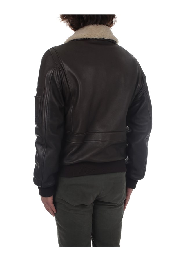 Stewart Outerwear Leather jacket Man GVOUB35S14O0WEF00070 4 