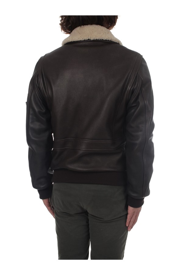 Stewart Outerwear Leather jacket Man GVOUB35S14O0WEF00070 5 