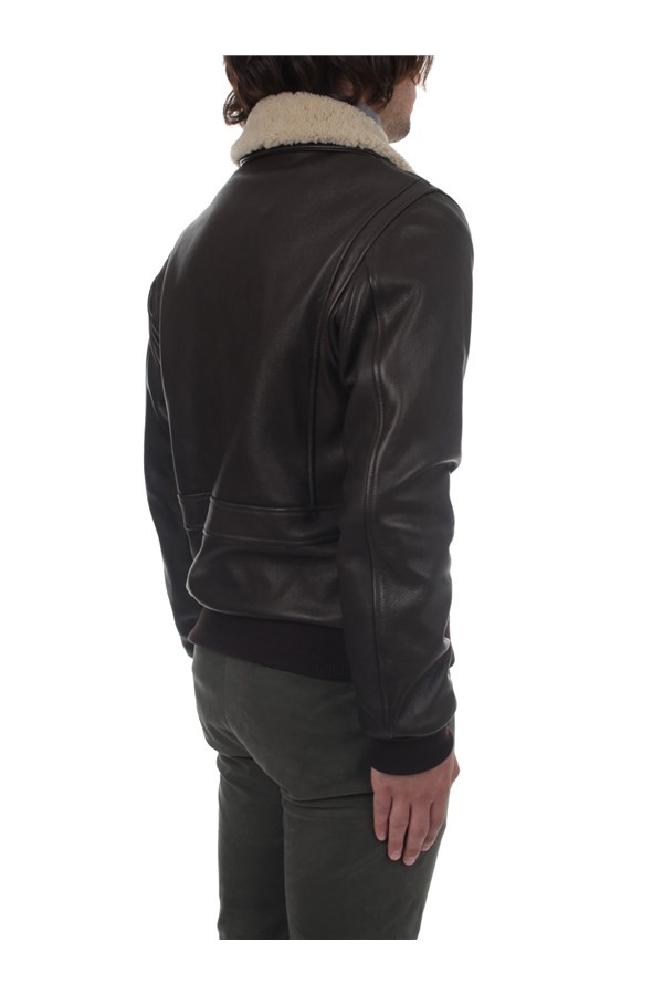 Stewart Outerwear Leather jacket Man GVOUB35S14O0WEF00070 6 