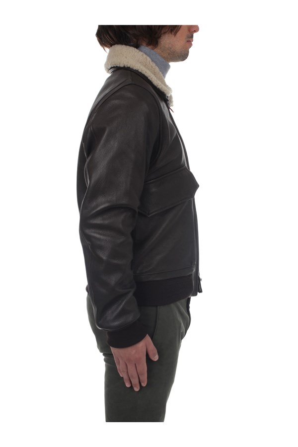 Stewart Outerwear Leather jacket Man GVOUB35S14O0WEF00070 7 