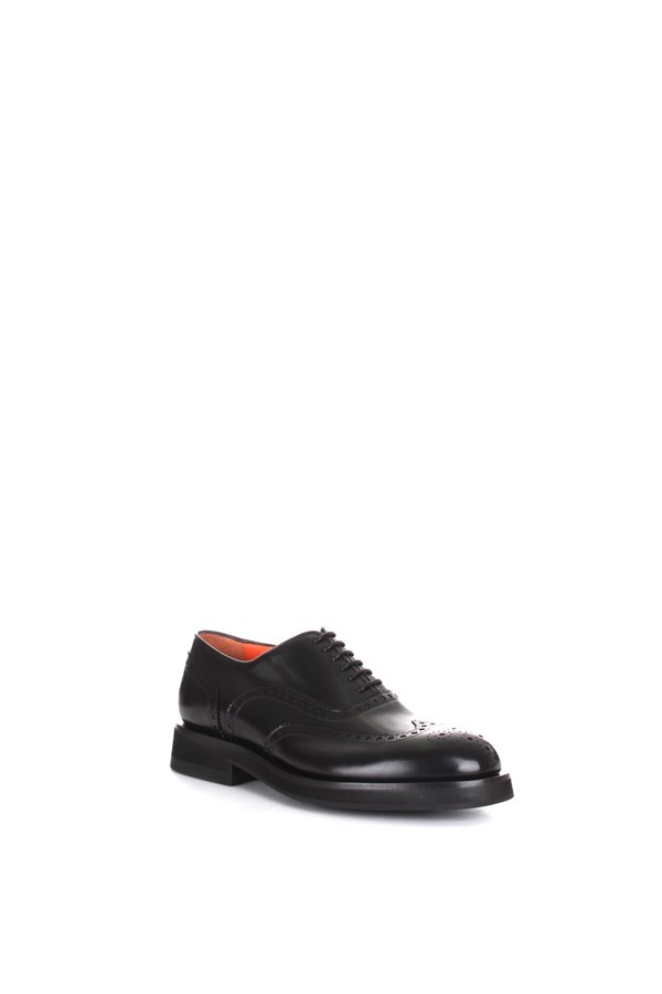 Santoni Oxford shoes Black