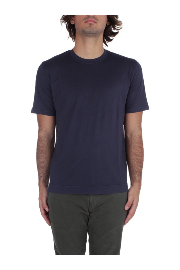 Fedeli Cashmere Short sleeve t-shirts Blue