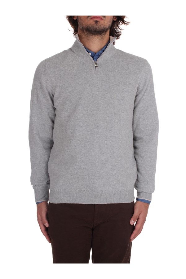 Fedeli Cashmere Turtleneck sweaters Grey
