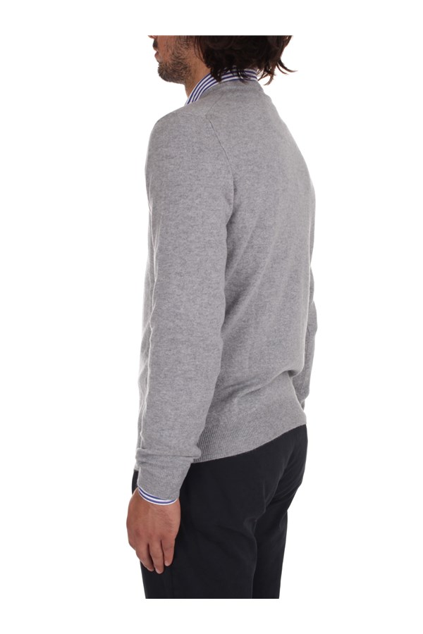 Fedeli Cashmere Knitwear Crewneck sweaters Man 6UI07001 GREY 3 