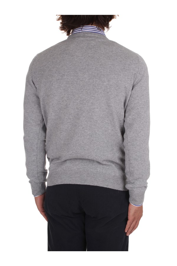 Fedeli Cashmere Knitwear Crewneck sweaters Man 6UI07001 GREY 5 