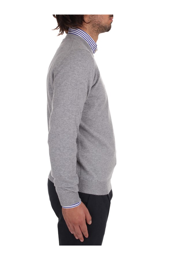 Fedeli Cashmere Knitwear Crewneck sweaters Man 6UI07001 GREY 7 