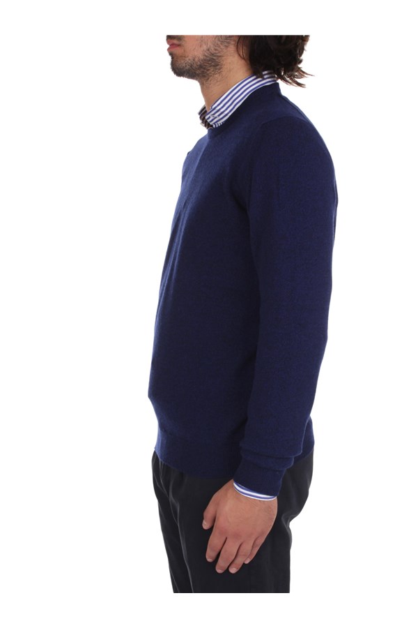 Fedeli Cashmere Knitwear Crewneck sweaters Man 6UI07001 DEEP 2 