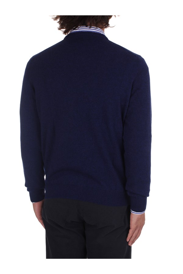 Fedeli Cashmere Knitwear Crewneck sweaters Man 6UI07001 DEEP 5 