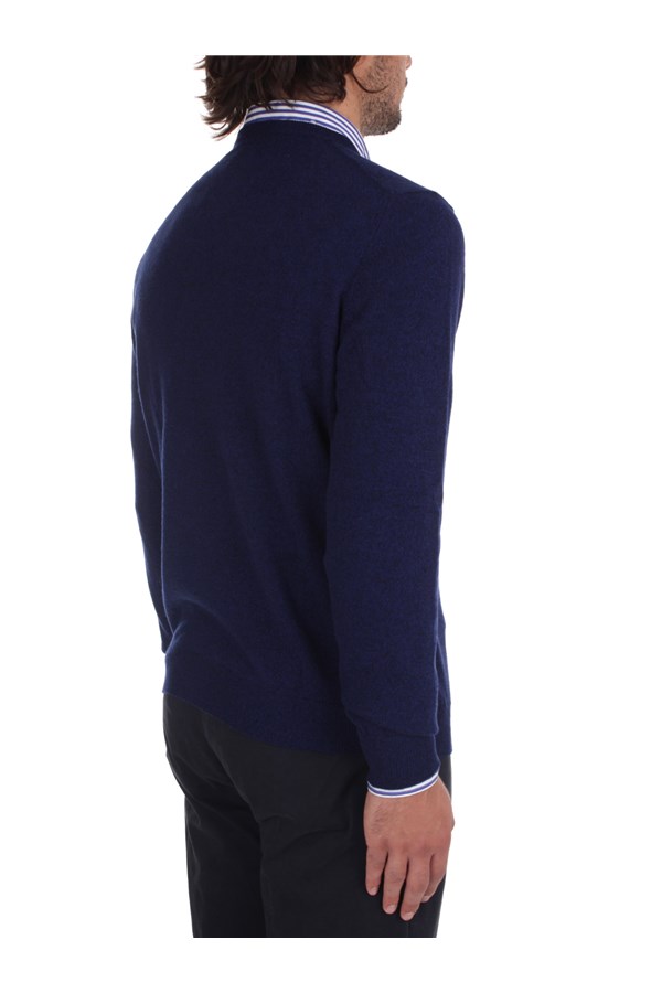 Fedeli Cashmere Knitwear Crewneck sweaters Man 6UI07001 DEEP 6 