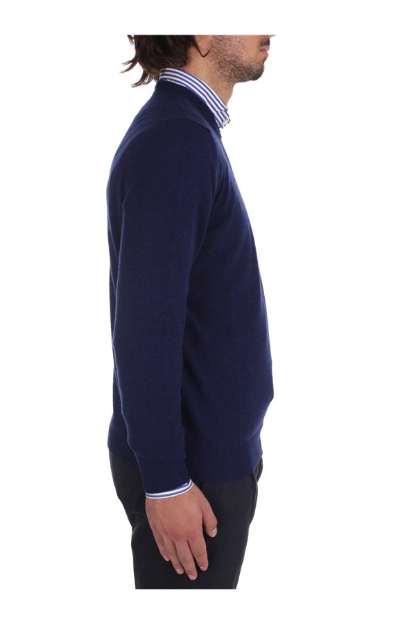 Fedeli Cashmere Knitwear Crewneck sweaters Man 6UI07001 DEEP 7 