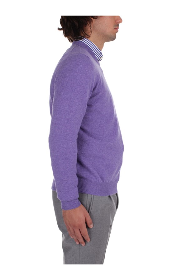 Fedeli Cashmere Knitwear Crewneck sweaters Man 6UI07001 ROSMARINO 7 