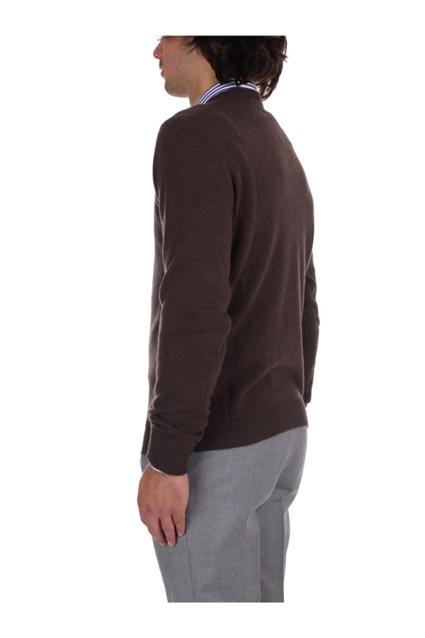 Fedeli Cashmere Knitwear Crewneck sweaters Man 6UI07001 FONDENTE 3 