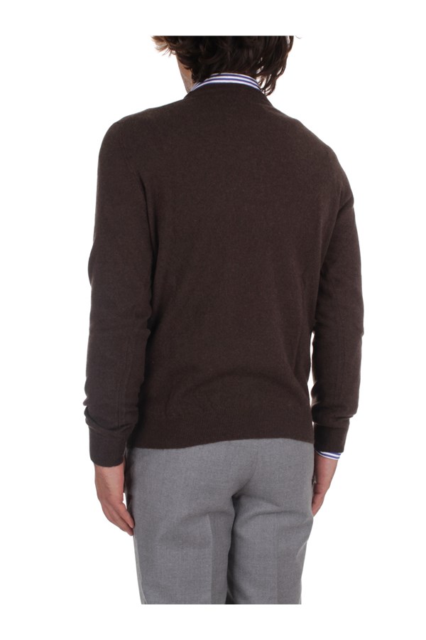 Fedeli Cashmere Knitwear Crewneck sweaters Man 6UI07001 FONDENTE 4 