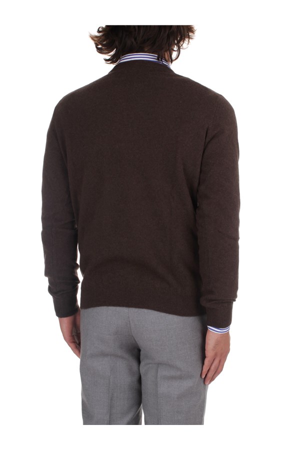 Fedeli Cashmere Knitwear Crewneck sweaters Man 6UI07001 FONDENTE 5 