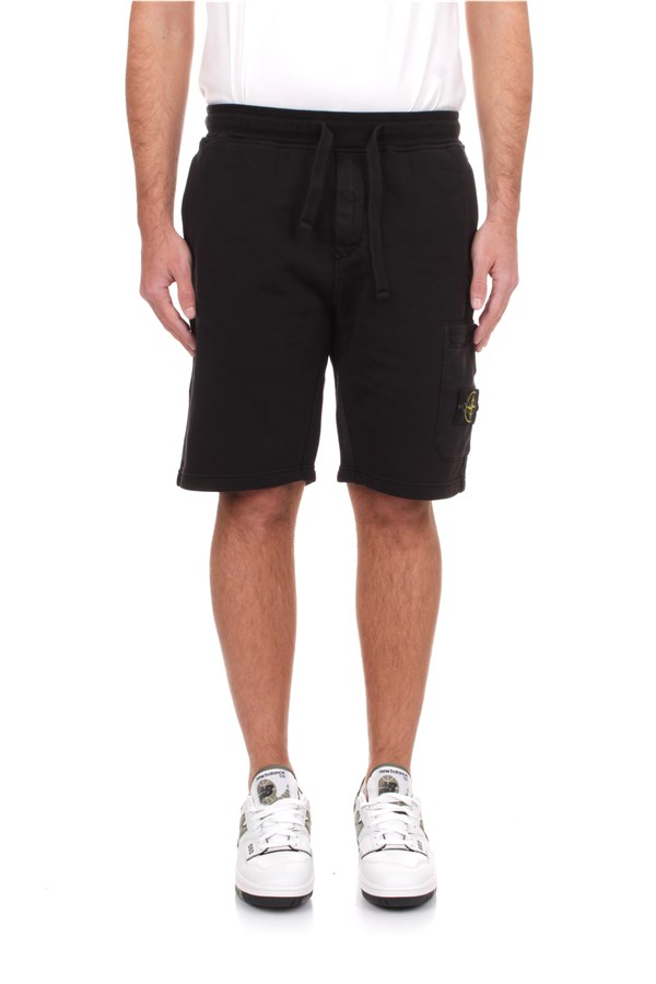 Stone Island Sweat shorts Black