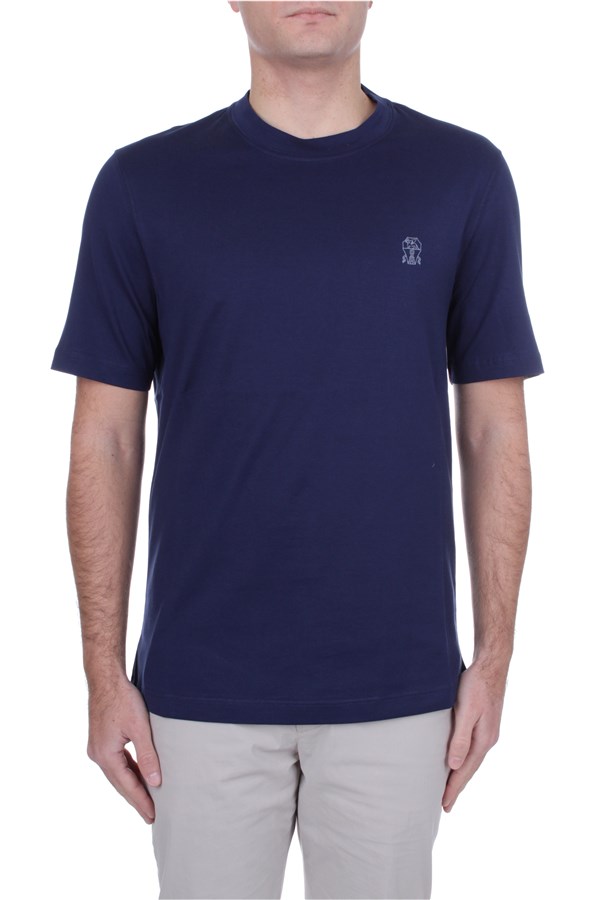 Brunello Cucinelli Short sleeve t-shirts Blue