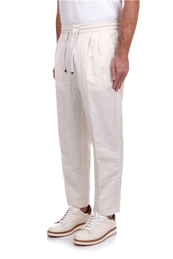 Brunello Cucinelli Drawstring pants White