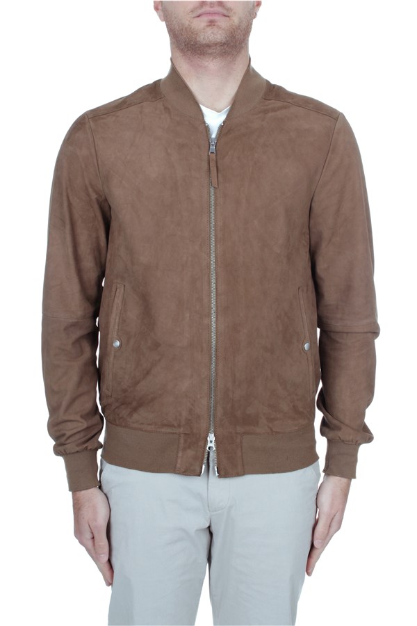 Andrea D'amico Leather jacket Brown