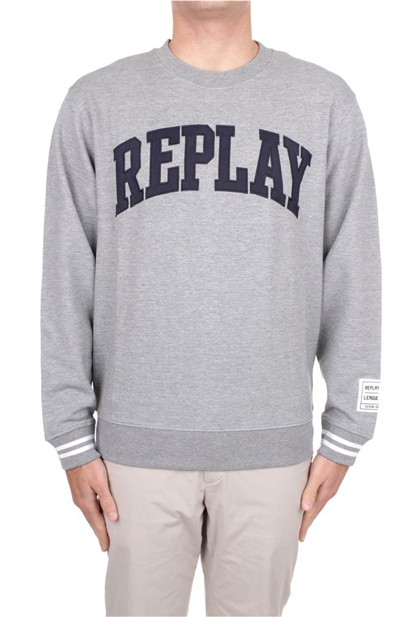 Replay Crewneck sweaters Grey