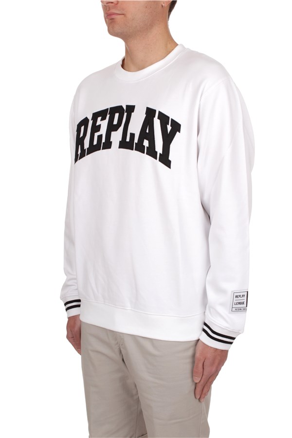 Replay Crewneck sweaters White