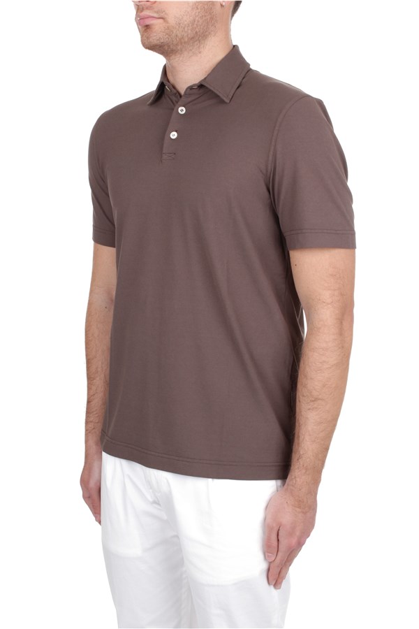 Fedeli Cashmere Short sleeves Brown