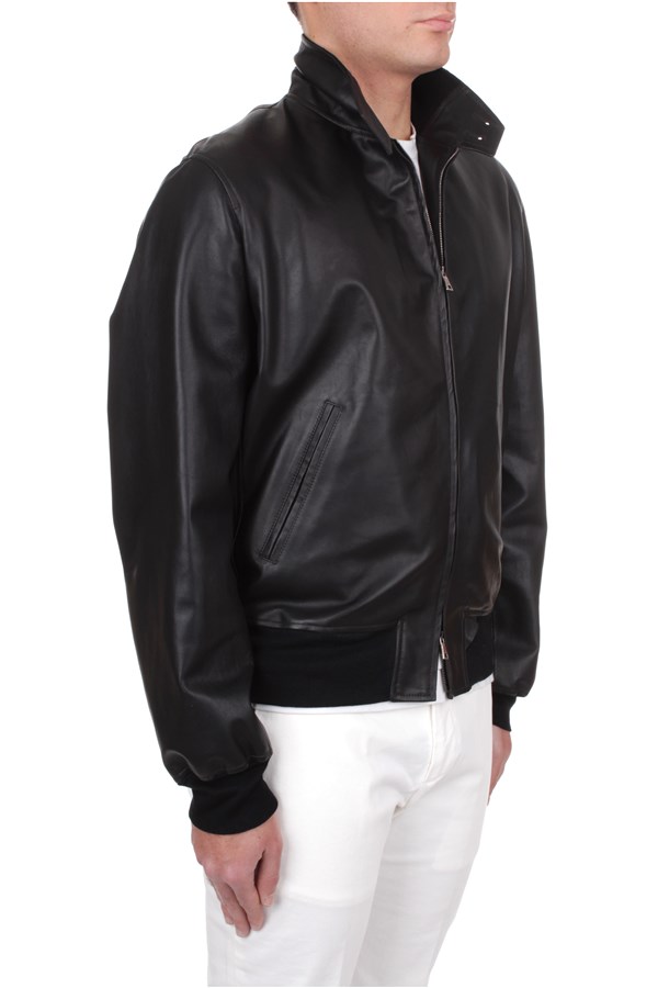 Stewart Outerwear Leather jacket Man GWKUR33SSNCO1Z00029 3 