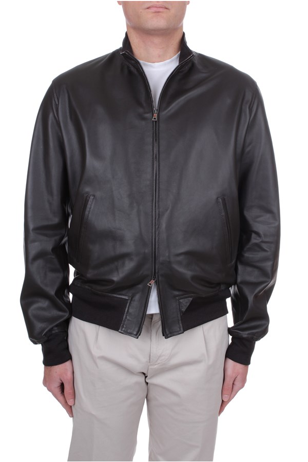Stewart Outerwear Leather jacket Man GWKUR33SSNCO1Z00070 0 