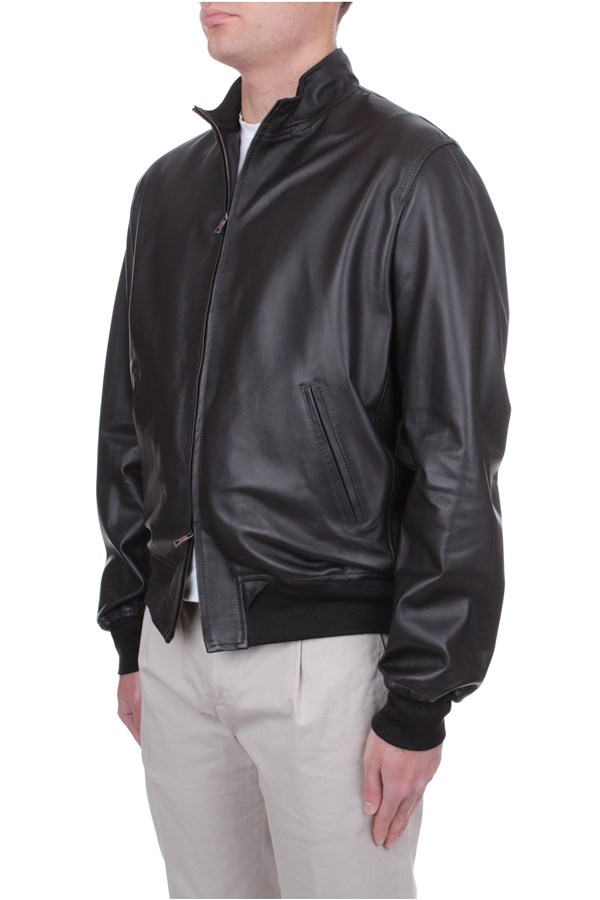 Stewart Outerwear Leather jacket Man GWKUR33SSNCO1Z00070 1 