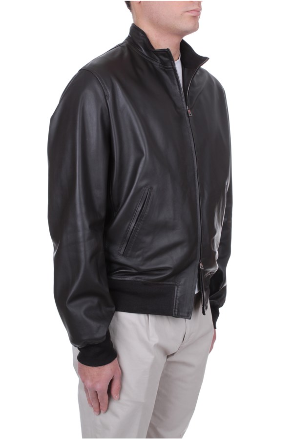 Stewart Outerwear Leather jacket Man GWKUR33SSNCO1Z00070 3 