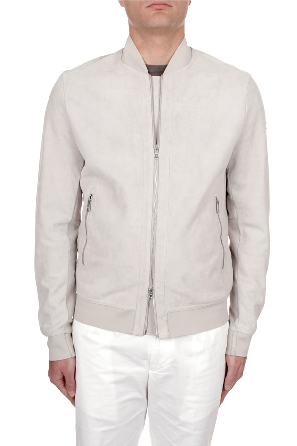 Duno Leather jacket Beige