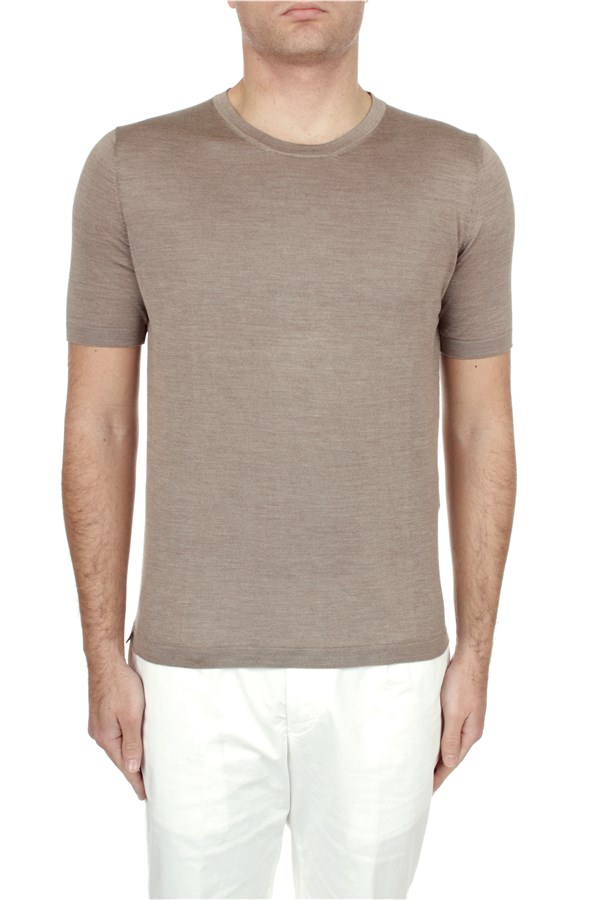 H953 Blu Short sleeve t-shirts Brown